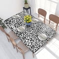 thumbnail image 1 of Table Cover Rectangular Oilproof Leopard Leather Texture Tropical Wild Animal Table Cloth 4FT Tabl, 1 of 5