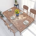 thumbnail image 1 of Table Cover Rectangular Oilproof Leopard Leather Texture Tropical Wild Animal Table Cloth 4FT Tabl, 1 of 5