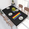 thumbnail image 1 of Table Cover Rectangular Love Wins LGBT Table Cloth Oilproof Tablecloth Outdoor 4FT, 1 of 5