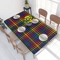 thumbnail image 1 of Table Cover Rectangular Waterproof Oil-Proof Gay Pride Plaid Tablecloth s 4FT Fit LGBT Table Cloth, 1 of 5