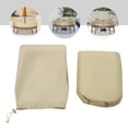 thumbnail image 1 of Table Cover, Round Table and Chair Set Cover, Outdoor Table Cover for Balcony Tables, Outdoor Dining Tables, Sofas, or Lounge Chairs, 1 of 11