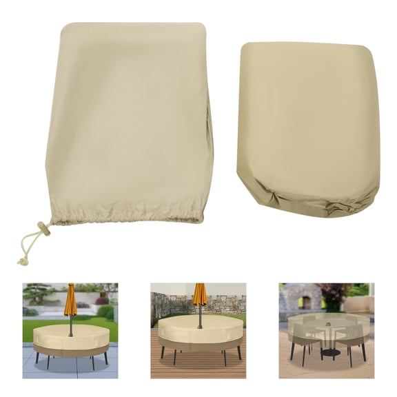 Table Cover, Round Table and Chair Set Cover, Outdoor Table Cover