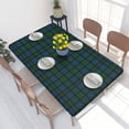 thumbnail image 1 of Table Cover Tartan Plaid Rectangular Tablecloth Waterproof 4FT Table Cloth Geometric Gingham Check, 1 of 5