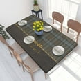 thumbnail image 1 of Table Cover Tartan Plaid Rectangular Tablecloth Waterproof 4FT Table Cloth Geometric Gingham Check, 1 of 5