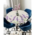 thumbnail image 1 of Table Cover Watercolor Flowers Transparent Texture Round Rectangle Waterproof Elastic Tablecloth Hom, 1 of 5