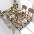 thumbnail image 1 of Table Cover White Tiger Pattern Rectangular Tablecloth Oilproof 4FT Table Cloth Tropical Wild Anima, 1 of 5