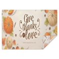 thumbnail image 1 of Table Cover Wrinkle Resistant Washable Tablecolths Table Covers Thanksgiving Fall Maple Leaves Pumpkin Tablecloth for Thanksgiving Party Decorations Favors Rectangle,60x84inch, 1 of 5