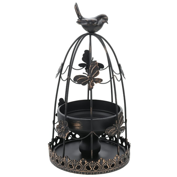 BESTONZON Hanging Birdcage Decor Iron Art Candle Holder Cage Homeowners Housewarming present 1Pack