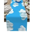 thumbnail image 1 of Table Decor Table Runner Cloud Balloon Egg Cute Pattern Coffee Cover Cloth Wedding Party Restaurant Tablecloth, 1 of 5
