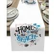 thumbnail image 1 of Table Decor Table Runner Summer Sea Life Beach Pattern Coffee Table Cover Cloth Wedding Party Restaurant Table Runner, 1 of 5