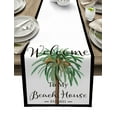 thumbnail image 1 of Table Decor Table Runner Summer Tropical Palm Tree Pattern Coffee Table Cover Cloth Wedding Party Restaurant Table Runner, 1 of 5