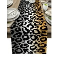 thumbnail image 1 of Table Decor Table Runner Yellow Leopard Zebra Pattern Pattern Coffee Table Cover Cloth Wedding Party Restaurant Table Runner, 1 of 5