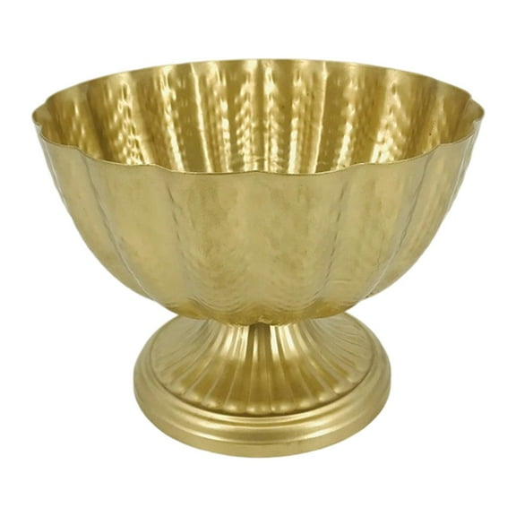 Table Decoration Planter Metal Flower Pot Pedestal Vase Durable Metal Build Vintage Style for Wedding Home