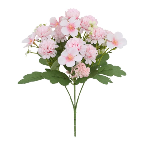 Table Decorations for Living Room Faux Hydrangea Chrysanthemum Bouquet Plant Props 32x18cm Wedding Reception Hotel Table Arrangement Home Decor