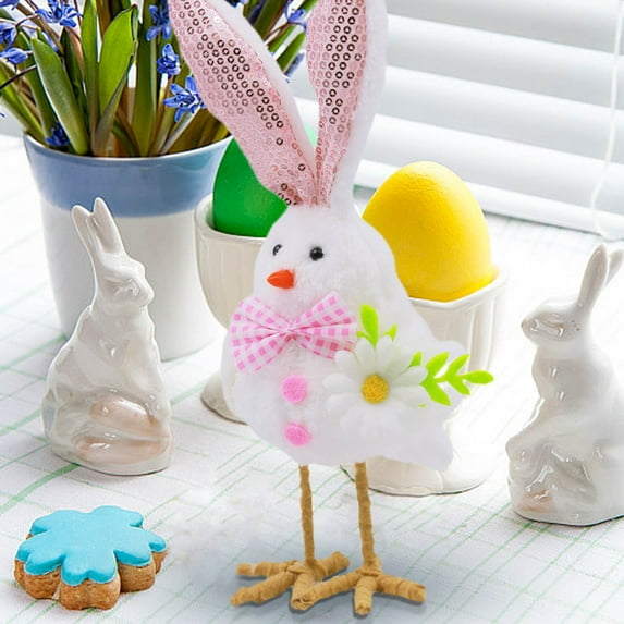 Table Decorations for Party, Easter Bunny Decoration Easter Decoration, Mantle Decor for Living Room, Easter Decorations for Office(1PC)