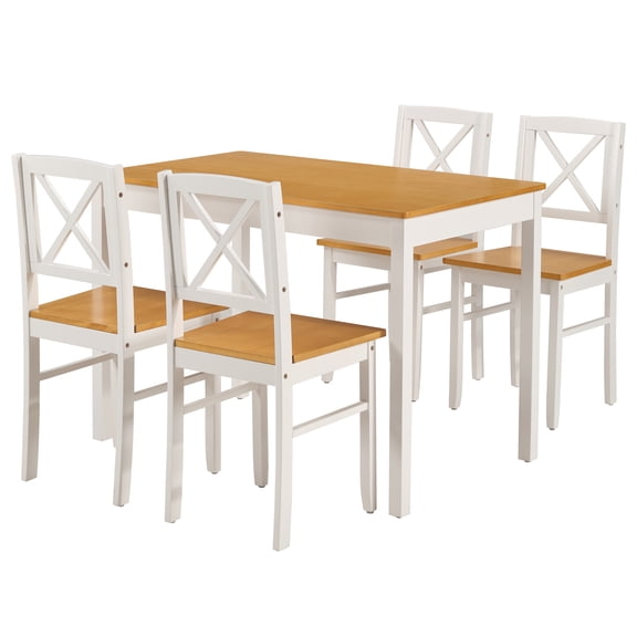 The Iron Hearth Table Dining Table Set, for Dining Room/Kitchen, Naturally Smooth Surface, Smooth Solid Wood Surface