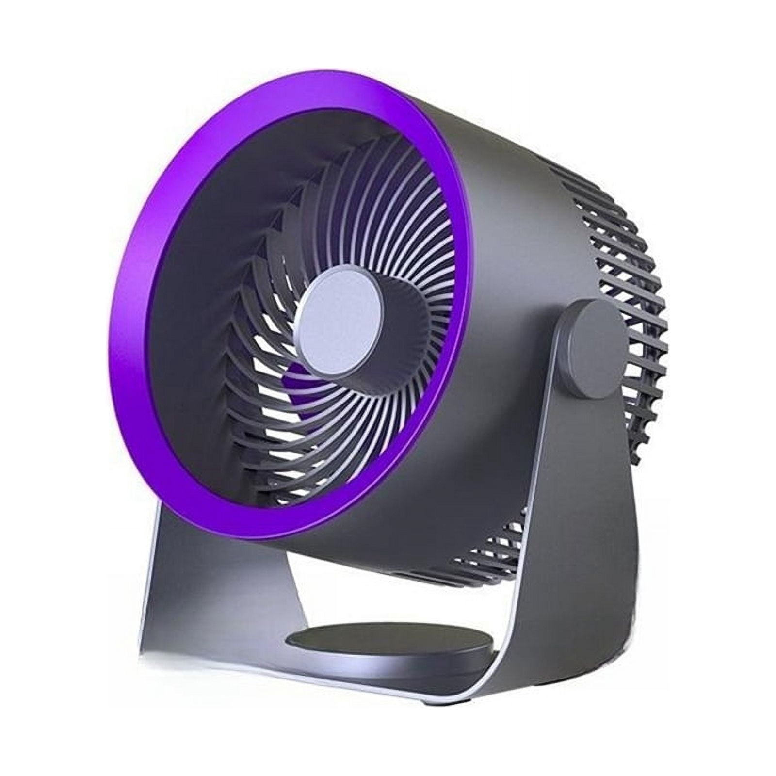 Table Fan, Rechargeable Fan, Portable Air Circulator Fan, Quiet Ventilator, Desktop Wall Ceiling Fan Air Cooler Grey
