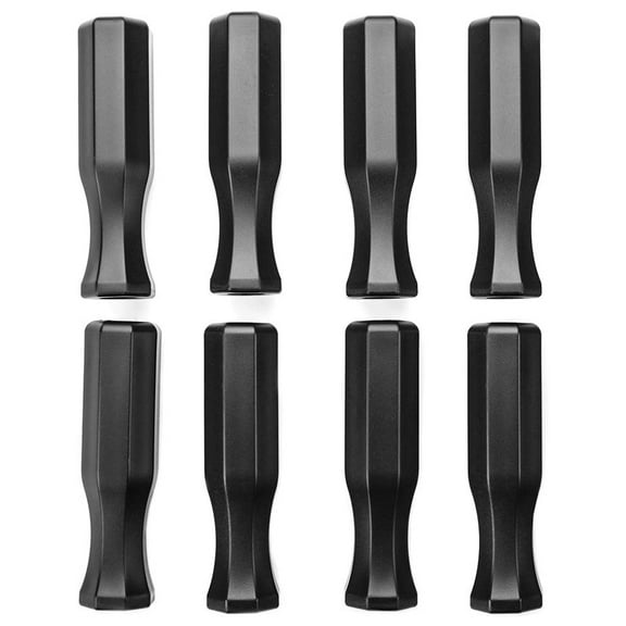 Table Football Machine Accessories Foosball Handle Grips Octagonal Plastic Handles for Standard Table Feet (8 Pack)