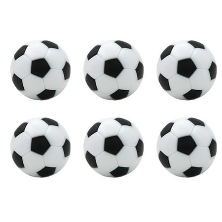 Table Football Replacement Balls Set 6-Pack 32mm Mini Soccer Balls Game Accessory 1.26 inch Diameter