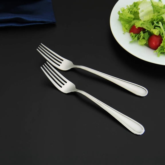 Table Forks Dinner Forks Stainless Steel 18/0, 6 Pcs for Home Kitchen Restaurant, Dishwasher Safe, Silver