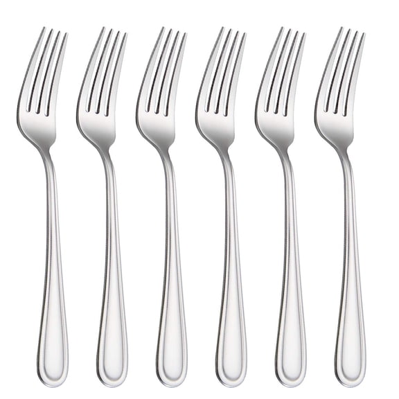 Table Forks Dinner Forks Stainless Steel 18/0 of Forks 6 Pcs 7.99 Inches, Silver