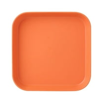 Table Garbage Plate,5.7-Inch Spit Bone Dish - Mini Snack Plate for Nuts, Pickles, Cake, Candy, Dishwasher Safe Plastic Garbage Tray for Dining Table, Picnic, Party, Dorm Room Essentials(Orange)