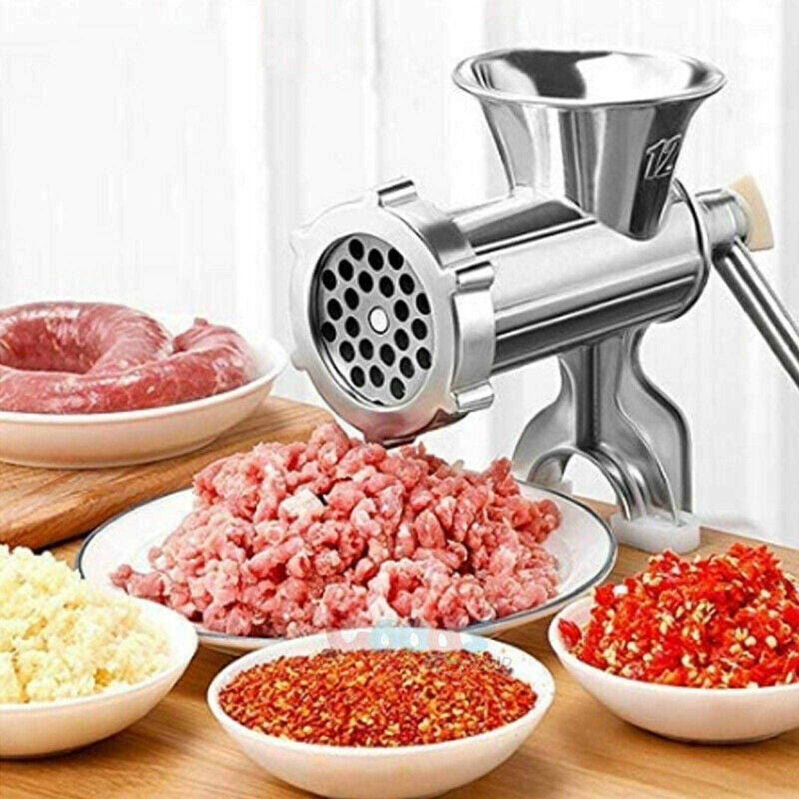 Aluminium Alloy Hand Operate Manual Meat Grinder Sausage Beef