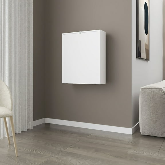 Table In White - Save Space And Enhance Practicality Scratch- Finish Foldable For Convenience Versatile Table, Saving & Stylish Design Any Room