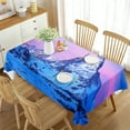 thumbnail image 1 of Table Kitchen Room Dining Home Decorative Aesthetic Theme View Calm Snow In Sunset Purple Pink Table, 1 of 5