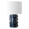 thumbnail image 1 of Table Lamp- 3D Raised Block Patterns- Blue 23 Inch, 1 of 8