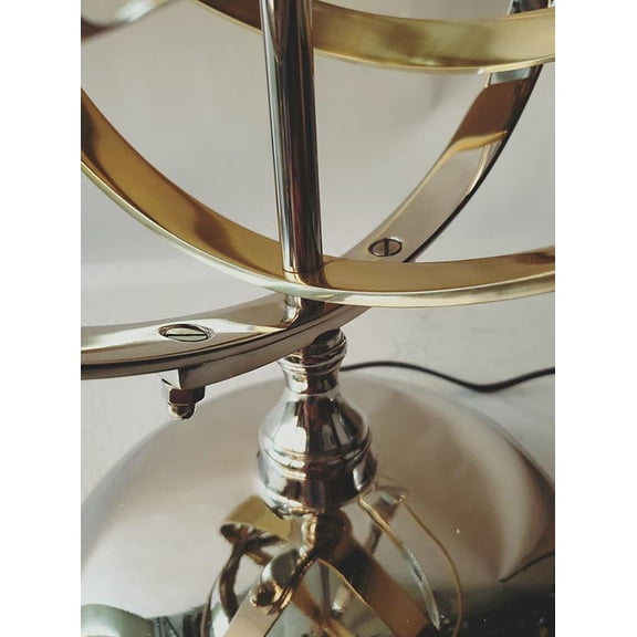 Table Lamp Armillary Gold Silver Aluminum Shades Included Medium E26 60W