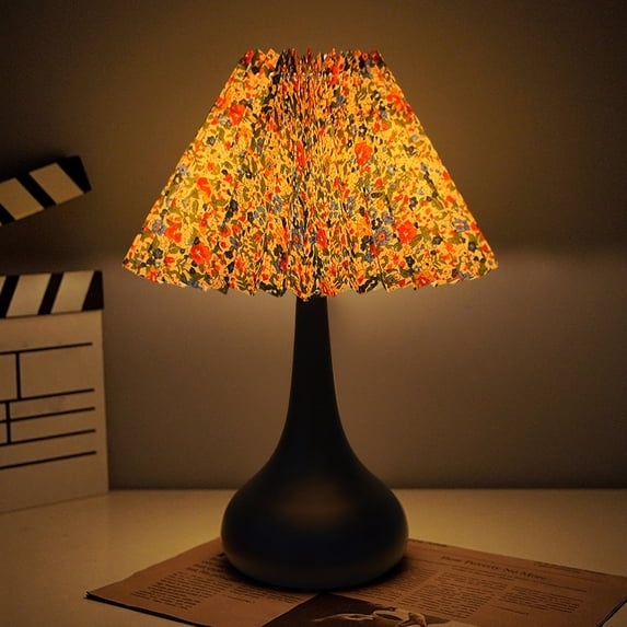 Table Lamp for Bedroom - Small Desk Lamp for Nightstand | Metal Base Study Light for Reading | Compact Table Lighting for Dormitory Living Room | Bedside Nightstand Lamp 12.2 Inch