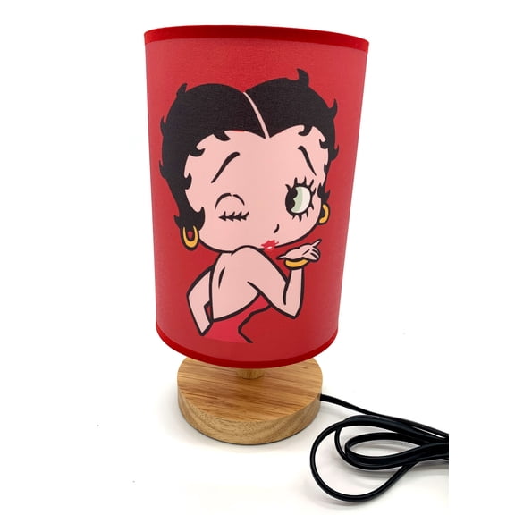 Table Lamp Betty Boop Night Light Wood Base Room Decoration or Great Gift Ideas
