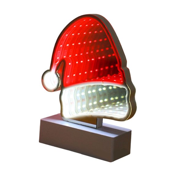 Table Lamp Christmas Table Lamp Night Light Tunnel LED Night Light 3D Tunnel Lamp Desktop Lamp for Bedrooms Christmas decorations Parties,6.69,C