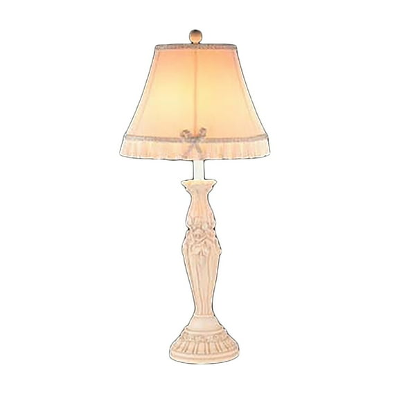 Table Lamp Cream Cast Plaster Lamp 22"H | Renovator's Supply