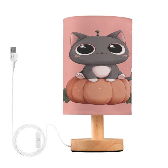 Table Lamp Desk Lamp Bedside Lamp LED Lamp Night Light With USB Charging Interface for Home Bedroom Living Room A Cute Cartoon Cat