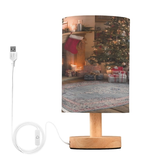 Table Lamp Desk Lamp Bedside Lamp LED Lamp Night Light With USB Charging Interface for Home Bedroom Living Room Beautiful Christmas Room
