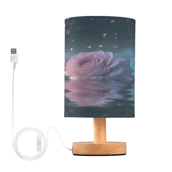 Table Lamp Desk Lamp Bedside Lamp LED Lamp Night Light With USB Charging Interface for Home Bedroom Living Room Beautiful Roses