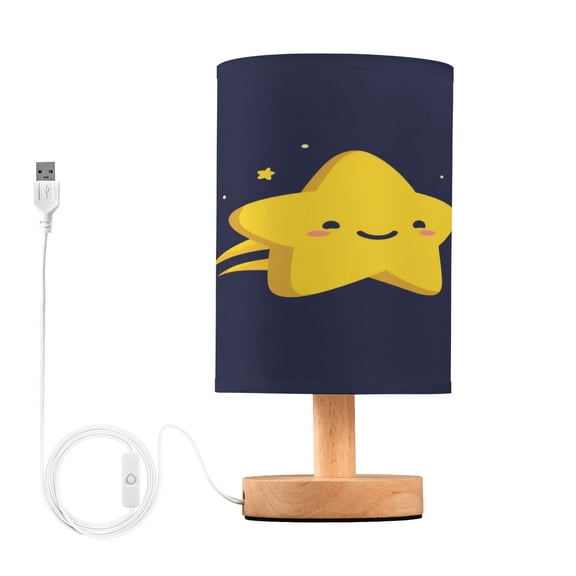 Table Lamp Desk Lamp Bedside Lamp LED Lamp Night Light With USB Charging Interface for Home Bedroom Living Room Bright Cute Smiling Star