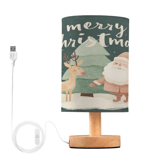 Table Lamp Desk Lamp Bedside Lamp LED Lamp Night Light With USB Charging Interface for Home Bedroom Living Room Cartoon Santa Claus and Deer