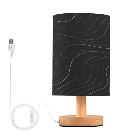 Table Lamp Desk Lamp Bedside Lamp LED Lamp Night Light With USB Charging Interface for Home Bedroom Living Room Flat Geometric Vector