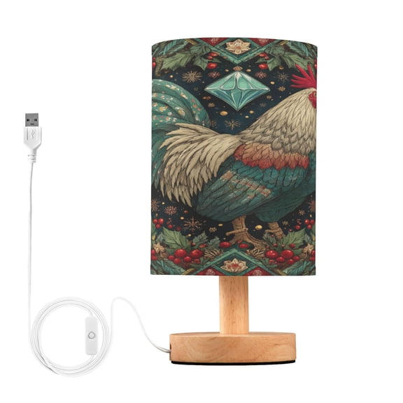 Table Lamp Desk Lamp Bedside Lamp LED Lamp Night Light With USB Charging Interface for Home Bedroom Living Room Magical Christmas Beautiful Rooster