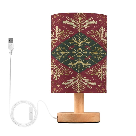 Table Lamp Desk Lamp Bedside Lamp LED Lamp Night Light With USB Charging Interface for Home Bedroom Living Room Romantic Red Christmas