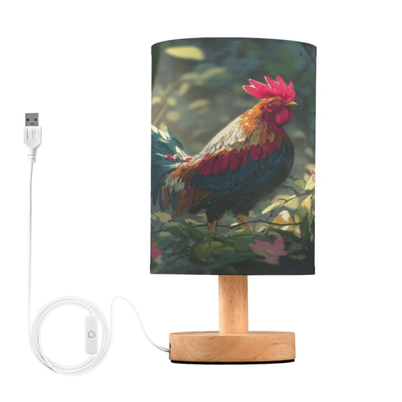 Table Lamp Desk Lamp Bedside Lamp LED Lamp Night Light With USB Charging Interface for Home Bedroom Living Room Rooster