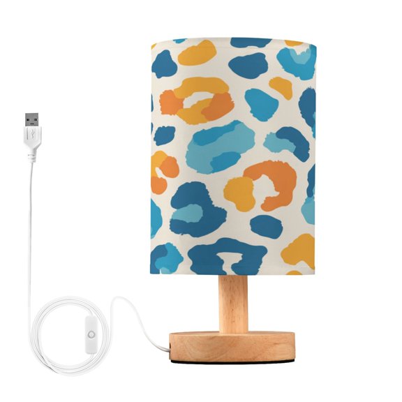 Table Lamp Desk Lamp Bedside Lamp LED Lamp Night Light With USB Charging Interface for Home Bedroom Living Room Vector Blue Spot Pattern