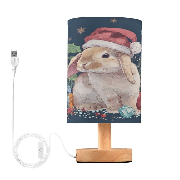 Table Lamp Desk Lamp Bedside Lamp LED Lamp Night Light With USB Charging Interface for Home Bedroom Living Room Warm Christmas Cute Rabbit