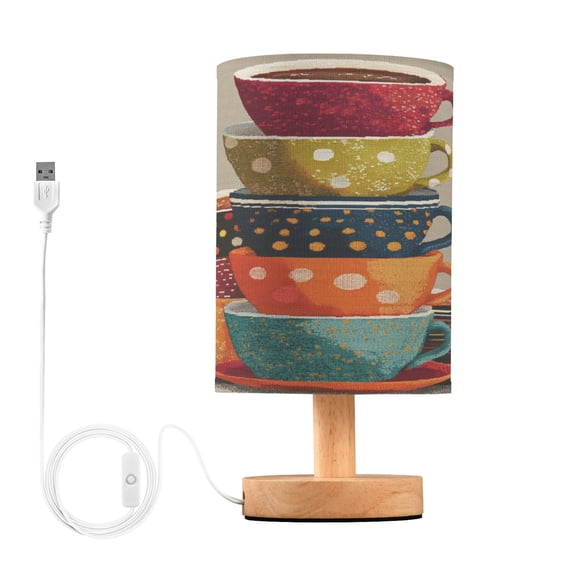 Table Lamp Desk Lamp Bedside Lamp LED Lamp Night Light With USB Charging Interface for Home Bedroom Living Room Whimsical Stack