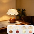 thumbnail image 1 of Table Lamp,Eggshell Handcrafted Light & Bedside Ambient Luminaire,Vintage Decorative Desk Lamp for Bedroom Reading Nooks,Living Room Consoles,Office Desks,Holiday Housewarming Gift Decor, 1 of 7