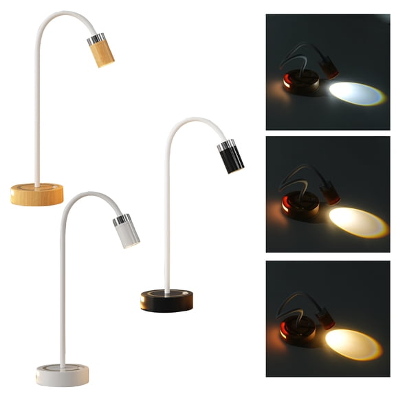 Table Lamp, Flexible Arm Touch Control LED Desktop Night Light Motion Sensor Rechargeable Wall Lamp for Hallways, Bedrooms, Kitchens, Stairs, Home Decor, and Living Room