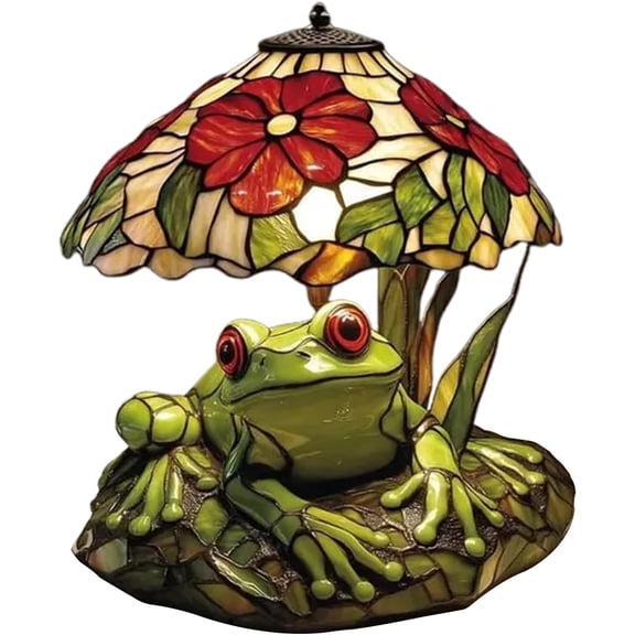 Table Lamp - Frog LED Reading Light, Frog Table Lamp, Nightstand Accessory, Soft Glow Lighting | Nightstand Kitchen Dining Room Office for Desk Counter Nursery Home